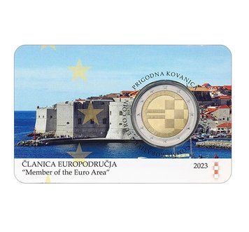 Croatia 2 Euro 2023 - Introduction of the euro (BU in coin card)