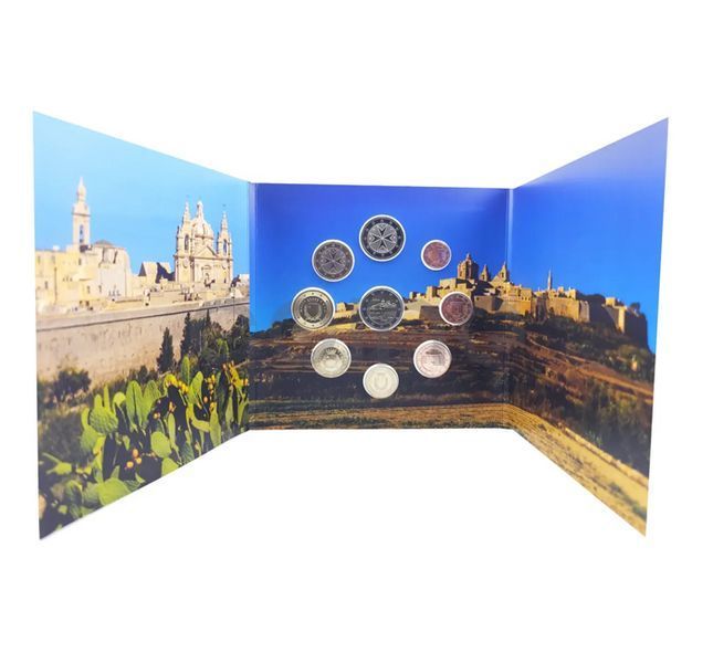 Malta 2025 Official BU euro coin set - Mdina